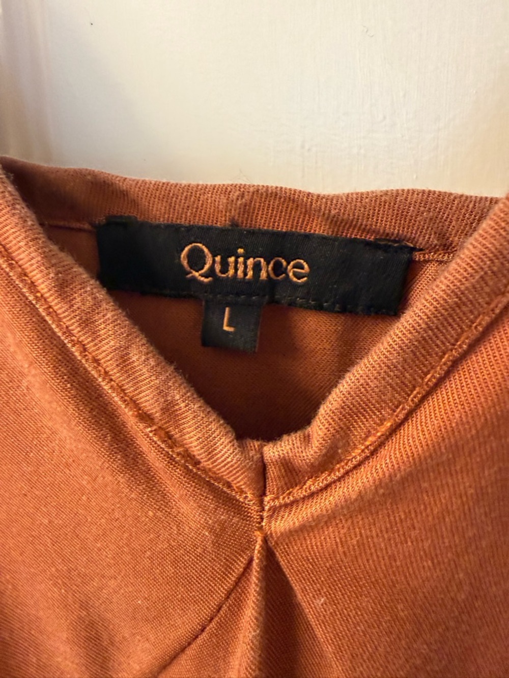 NWOT Quince Vintage Wash Tencel Maxi Slip Dress in Terracotta - Picture 8 of 12